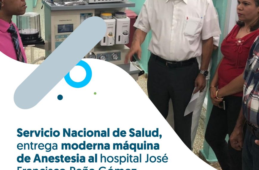 Gerente del SRSCO Entrega Maquina de Anestesia al Hospital Materno Infantil de Mao.
