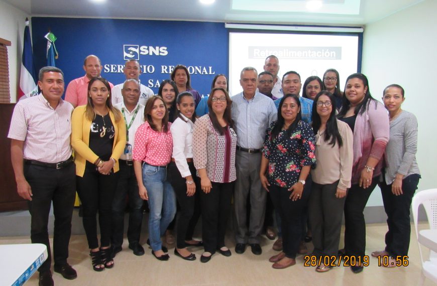 SERVICIO REGIONAL DE SALUD CIBAO OCCIDENTAL CAPACITA PERSONAL.