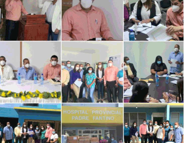 SRSCO, juramenta funcionarios; hace entrega de equipos tecnol&oacute;gicos; se re&uacute;ne con personal de salud y realiza recorrido por Unaps de la Provincia Montecristi.