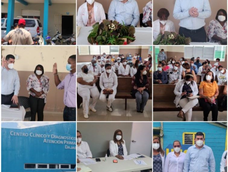 SRSCO, entrega equipos tecnol&oacute;gicos; juramenta funcionario y realiza recorrido por Unaps de la Provincia Dajab&ograve;n.