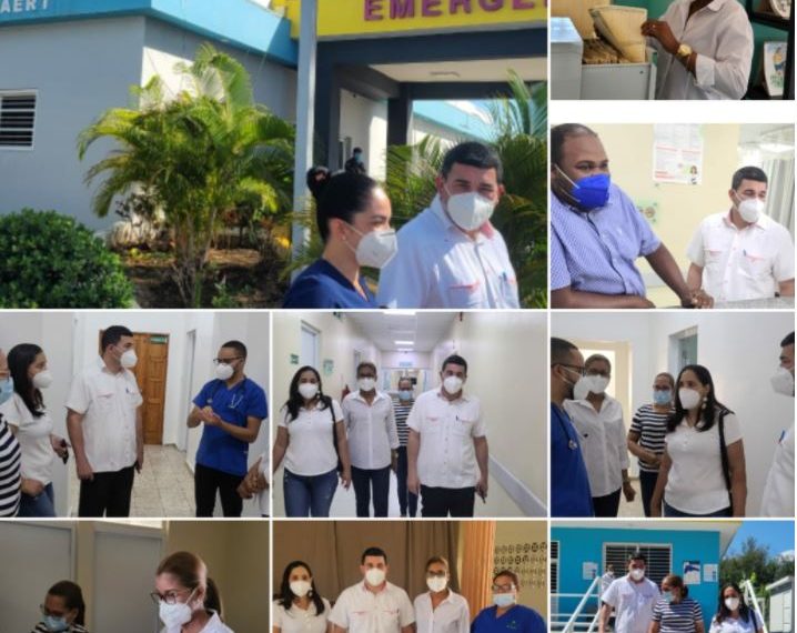 Servicio Regional de Salud Cibao Occidental, efect&uacute;a visita de supervisi&oacute;n a hospitales; Unaps y centro de vacunaci&oacute;n.