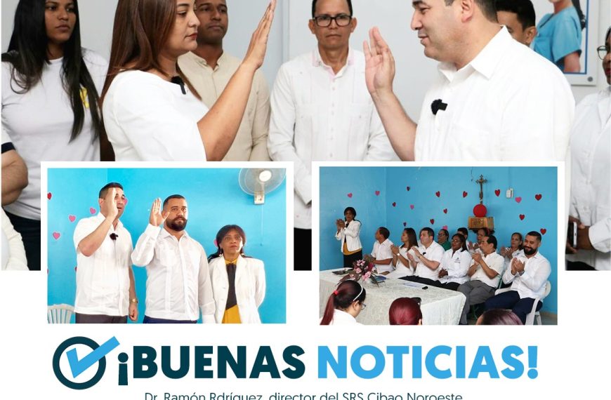 EL DIRECTOR DEL SRSCN, DR. RAMÓN RODRÍGUEZ, JURAMENTA NUEVAS AUTORIDADES DE SALUD EN DAJABÓN PARA FORTALECER LA ATENCIÓN PRIMARIA Y HOSPITALARIA