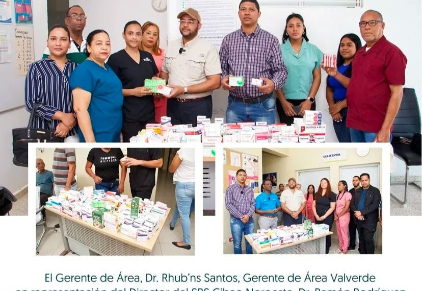 SRS CIBAO NOROESTE ENTREGA MEDICAMENTOS A CENTROS DE PRIMER NIVEL EN VALVERDE