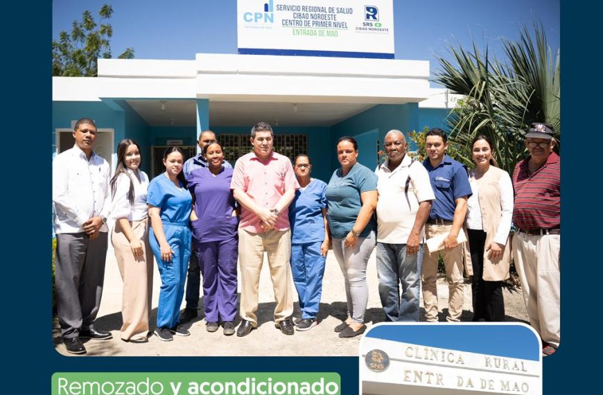 SRS CIBAO NOROESTE ENTREGA REMOZADO, EQUIPADO Y ACONDICIONADO CENTRO DE PRIMER NIVEL ENTRADA DE MAO